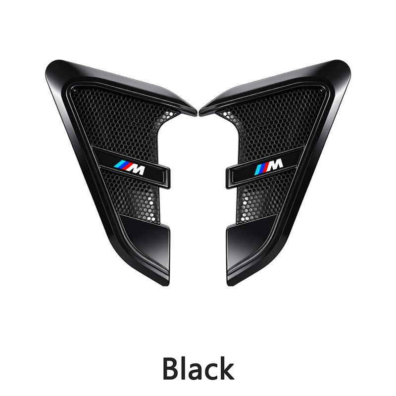 2Pcs Car Shark Gills Sticker Side Fender Vent Modified Hood Air Outlet Sticker For BMW M X1 X2 X3 X4 X5 X6 3 5 M2 M3 M4 M5 M6 M7 FY3