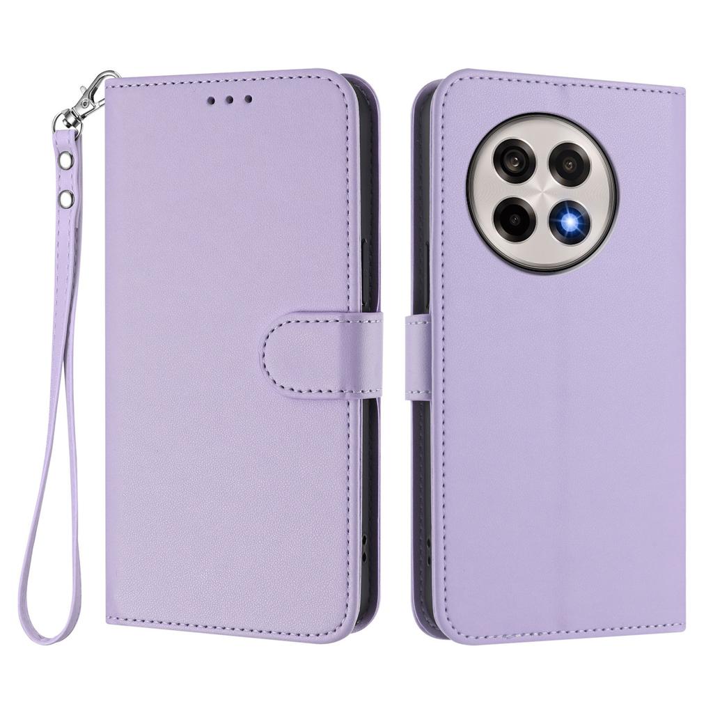 For OnePlus Ace 5 Pro 5G/OnePlus 13R 5G Leather Case Wallet Stand Phone Cover with Wrist Strap