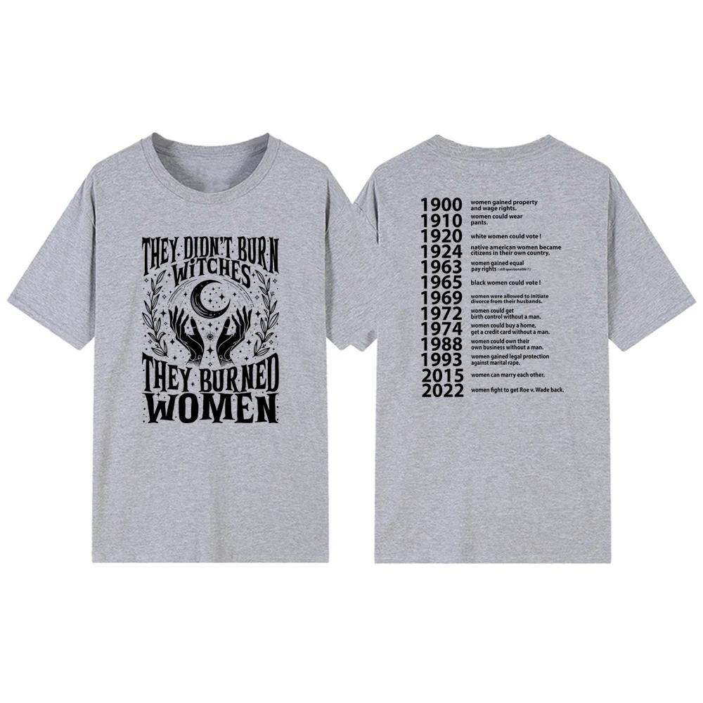 De Brände Inte Häxor De Brände Kvinnor T-shirts Feministisk Häxa T-shirt Kortärmad Dam Grafiska T-shirts Streetwear T-shirts