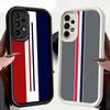Phone Case for Samsung Galaxy A17 A16 A15 A14 A13 Luxury Sports Line Cool Stripe A56 A36 A26 A55 A35 A25 A54 A34 A24 A53 A33 A23