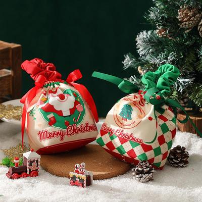 Noel Hediye Çantası Sevimli Kardan Adam Geyik Noel Baba Kumaş Elma Saklama Çantası Yıl Çocuk Şeker El Çantası 2026 Noel Dekoru