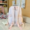 Zaino Scolastico per Studenti con Cuciture a Contrasto Zaino Leggero da Donna