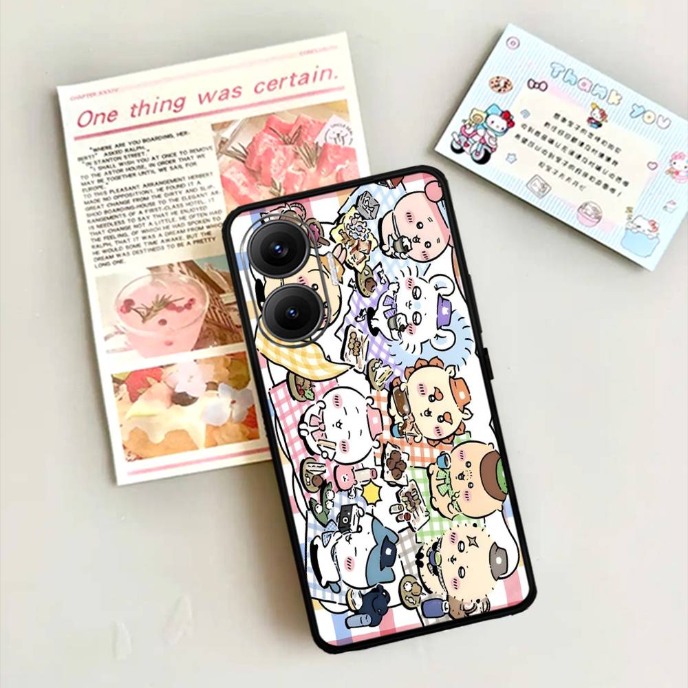Cute C-Chiikawas Hachiwares Phone Case For Xiaomi Mi 5X 8 9 10 11 12 Lite Pro 10T PocoX3pro PocoM3 Note 10 Pro Lite