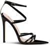 Large Size Women Sandals Fashion Summer Sexy Pumps 8cm Open Toe Ankle Straps Stilettos High Heels Party Dress Red Wedding Shoes