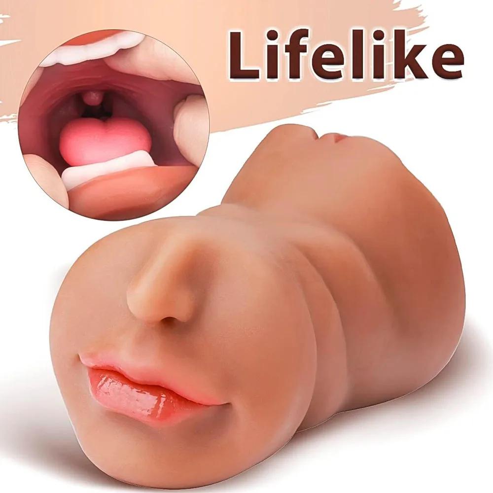3D Sexy Gadety Realistic Vagina Anal Soft Pocket Pussy Male Masturbator Cup Sexmachine Adult Supplies Adult Sex Toys For Men 18+