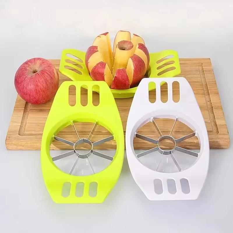 1pcs Stainless Steel Apple Slicer, Household Plastic Fruit Slicer, Slicing Knife, Fruit Slicer, 8 Slice Apple Slicer