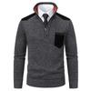 Maglione da uomo 2024 Business a collo alto in maglia grossa