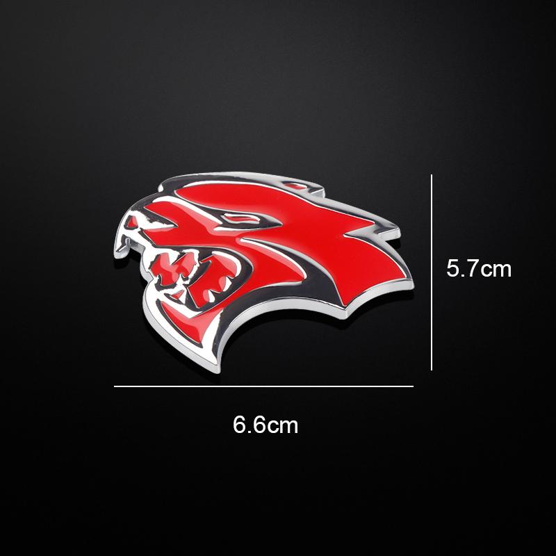 2Pcs 3D Metal Car Styling Body Door Trunk Emblem Badge Sticker Accessories
