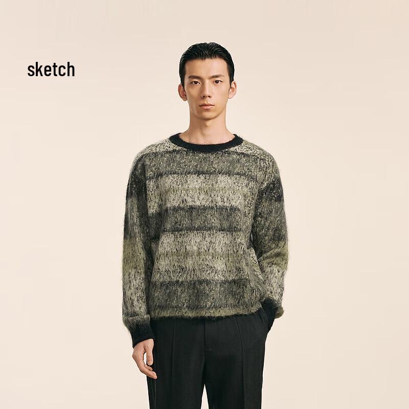 

CROQUIS Men s Winter Brushed Yarn Knit Long Sleeve Sweater XL