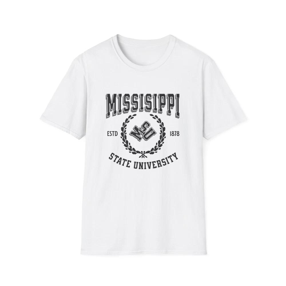 Mississippi State University Shirt Vintage College Tee Gildan 5000 Unisex