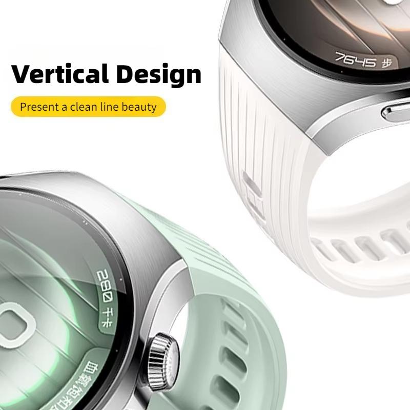 Strap For Huawei Watch 5 46mm No Gaps Original Silicone Watchband for Huawei Watch 5 42mm Smartwatch Band Bracelet for men women