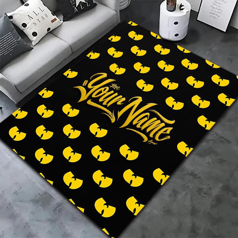 Wutang Clan Custom Name Carpet Rug For Living Room Bedroom Home Sofa Decoration,Kids play Non-slip Floor Mat