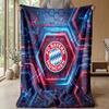 Bayern Munich Theme Blanket Soft Flannel Blanket Plush Throw Blanket Cozy Sofa Bed Blanket for Home Decor