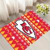 Kansas City Weihnachts-Football-Muster Weicher Teppich Nicht rutschfest Indoor Boden Teppich Sport Dekor Matte für Schlafzimmer