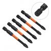 Screwdriver Bit 5 Pcs 62HRC Alloy Steel Cross Screwdriver