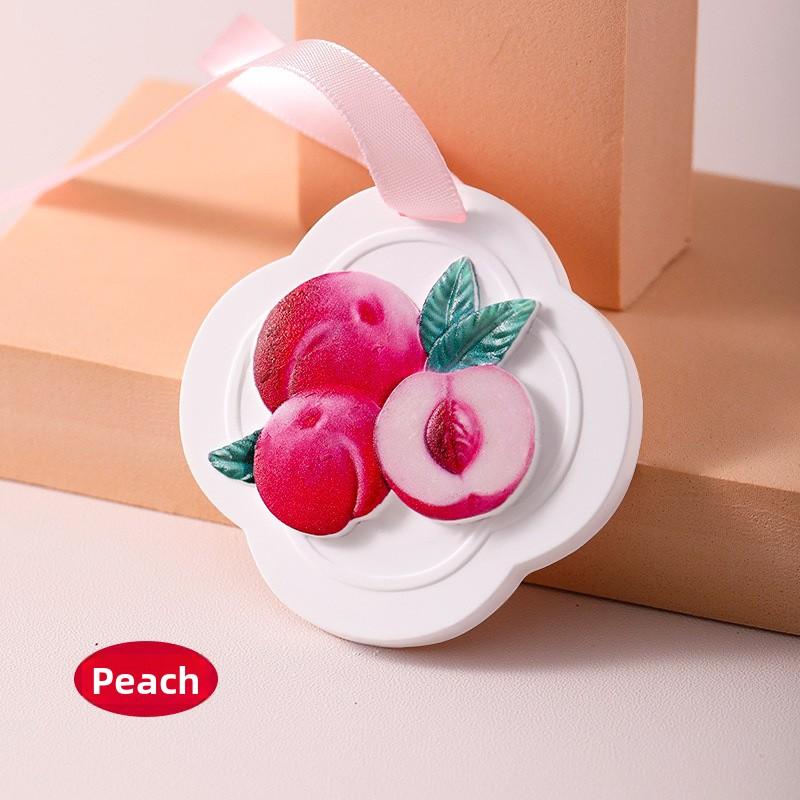 

Fruit Gypsum Aromatherapy Car Decoration Diffuser Stone Fragrance Tablets Household Solid Fragrance Water Wardrobe Fragrance Pendants Peach