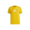 adidas T Shirts Unisex Yellow Crew Neck Moderate Straight Fit GP1862