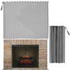 2Pcs Fireplace Mesh Screen Curtain Heat Resistant Fireplace Guard Curtain Sturdy Metal Screen Protection Tool Spark Guard Mesh