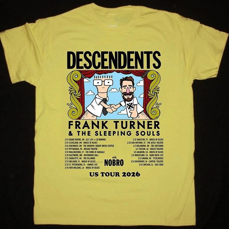 

Hot Frank Turner And The Sleeping Souls Tour 2026 T Shirt Size S-5XL MI1109 S разноцветный