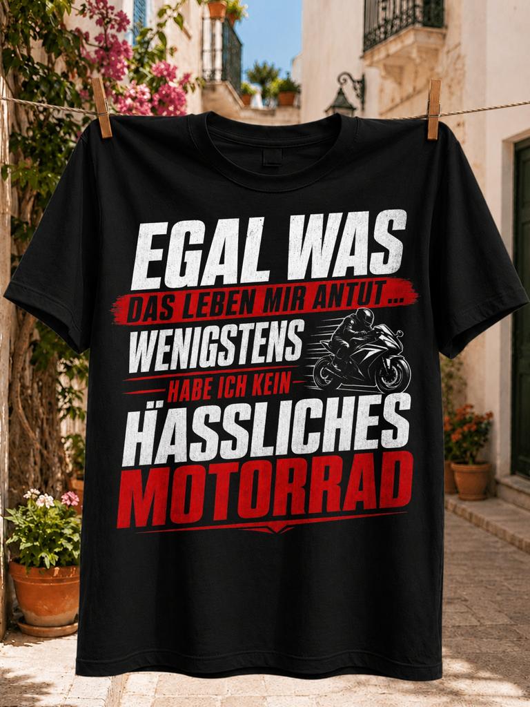 Gerunisex Motorcycle Humor With Bold Red Typography Small Sport Bike Andno Ugly Motorcycl Stateunisext Unisex All Tshirt