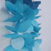 Blue Ocean Sky Tassel Ribbon Flag - Western Summer Theme Crepe Decoration