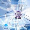 New Desktop & Wall-Mounted Fan with Digital Display - Large Airflow for Dorm, Office, and Home
