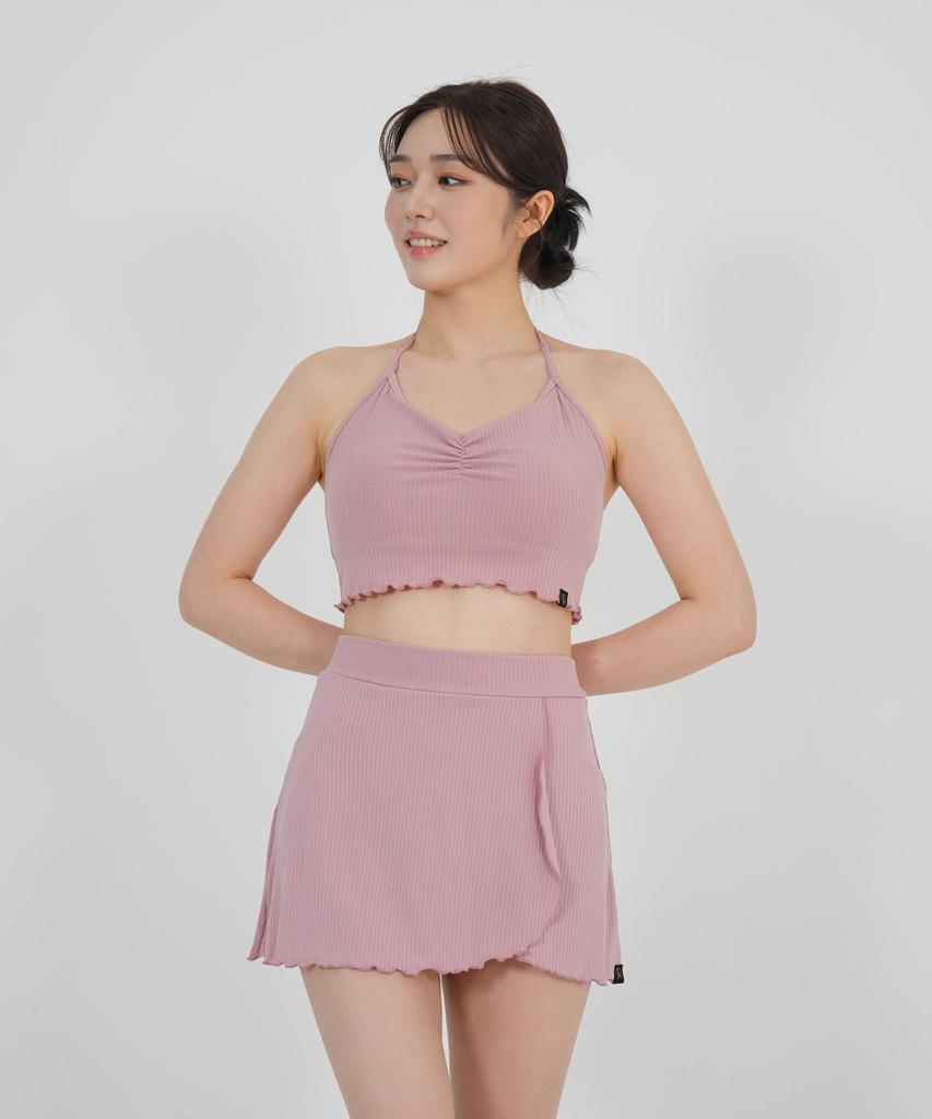 Foriz [Scarlet Skirt_Indie Pink] Swimsuit Resort Cover-Up Skirt
