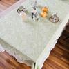 Fortschrittlicher Esstischdecke Hohlspitze Rand Rechteckiger Couchtisch Tischdecke Klein Frisch Quadratischer Tischdecke Runder Tischdecke