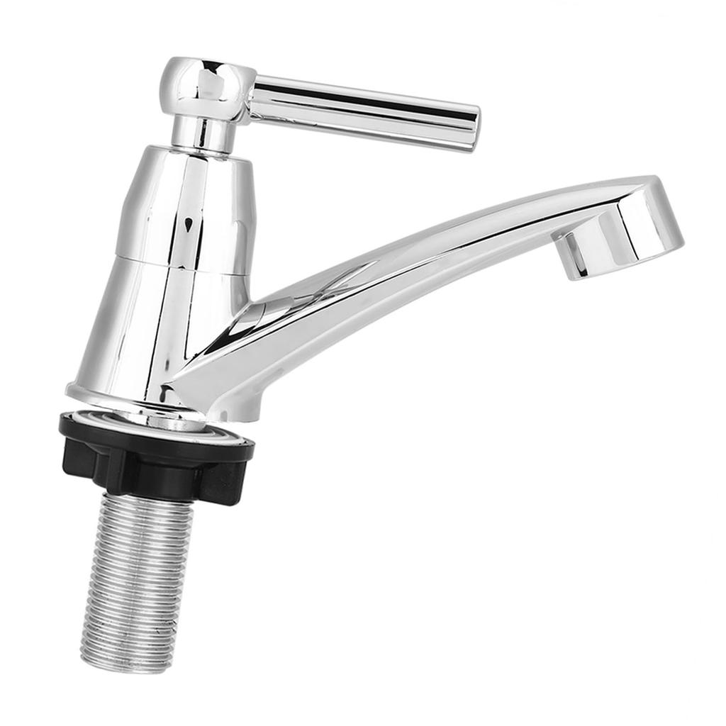 ABS-Kunststoff, einzelner Kaltwasserhahn, Wasserhahn, Badezimmer, Waschbecken, Küchenspüle, Zubehör(Gerade G1/2)