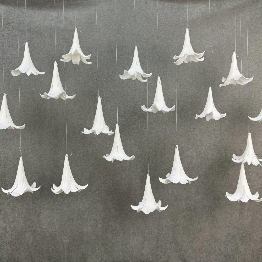 5pcs Elegant Hanging Flower Head Realistic Fake Flowers Artificial EVA Flower  Engagement Ceremony