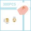 300Pcs 316 Surgical Stainless Steel Crimp Beads, Rondelle, Golden, 2x1.5mm, Hole: 1mm