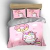 Unicorn Donut Balloon Pink Set Bedding Duvet Cover Set Duvet Cover Pillowcases (1 * Duvet Cover 2 * Pillowcases, Without Duvet Insert)