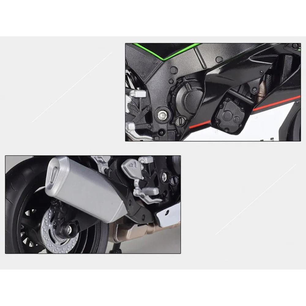 WELLY 1/12 2021 Kawasaki Ninja ZX-10R Alloy Motorcycle Model Simulation Diecast Metal Scale Motorcycle Model Childrens Toy Gifts