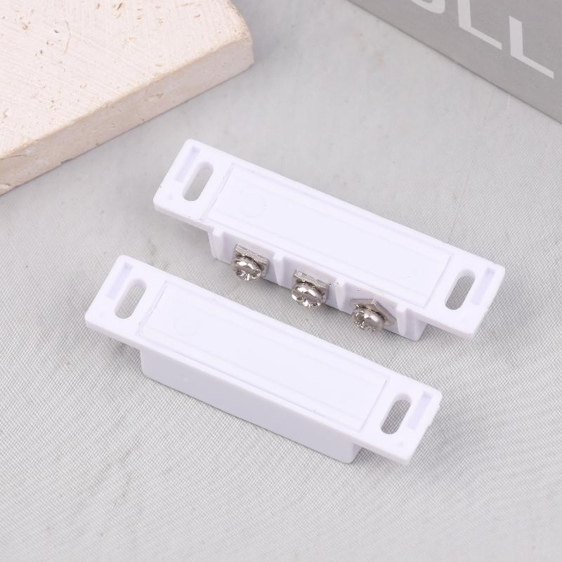 1 Coppia Sensore di Contatto Magnetico per Porte e Finestre Allarme Alta Sensibilità Interruttore di Contatto Magnetico Aperto Chiuso per Porta in Vetro Reed Metallico