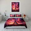 Eiffel Tower Sunset Travel Set  Kid'S And Adults' Bedroom Decor, Exquisite Three-Piece Bedding Set Gift