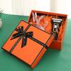 Caja de Regalo Lazo Naranja Caja de Regalo Premium Caja de Regalo de Boda Caja de Regalo de Cumpleaños San Valentín Envoltura de Regalo Caja de Regalo