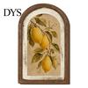 Pastorale Stijl Huisdecoratie Tulp Houten Muurbord, Decoratieve Tafelblad Display Stukken, Retro Kunst Franse Gebogen Hanger voor Boerderij Slaapkamer