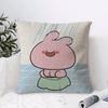 AAsamimichaan AAsamimi Cushion Cover Eco Linen Pillow Case DoubleSided Print Breathable Durable Zipper Home Decor Gift
