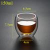 2/3/4Pcs Double Wall High Borosilicate Glass Mug Heat Resistant Tea Milk Lemon Juice Coffee Water Cup Bar Drinkware Lover Gift