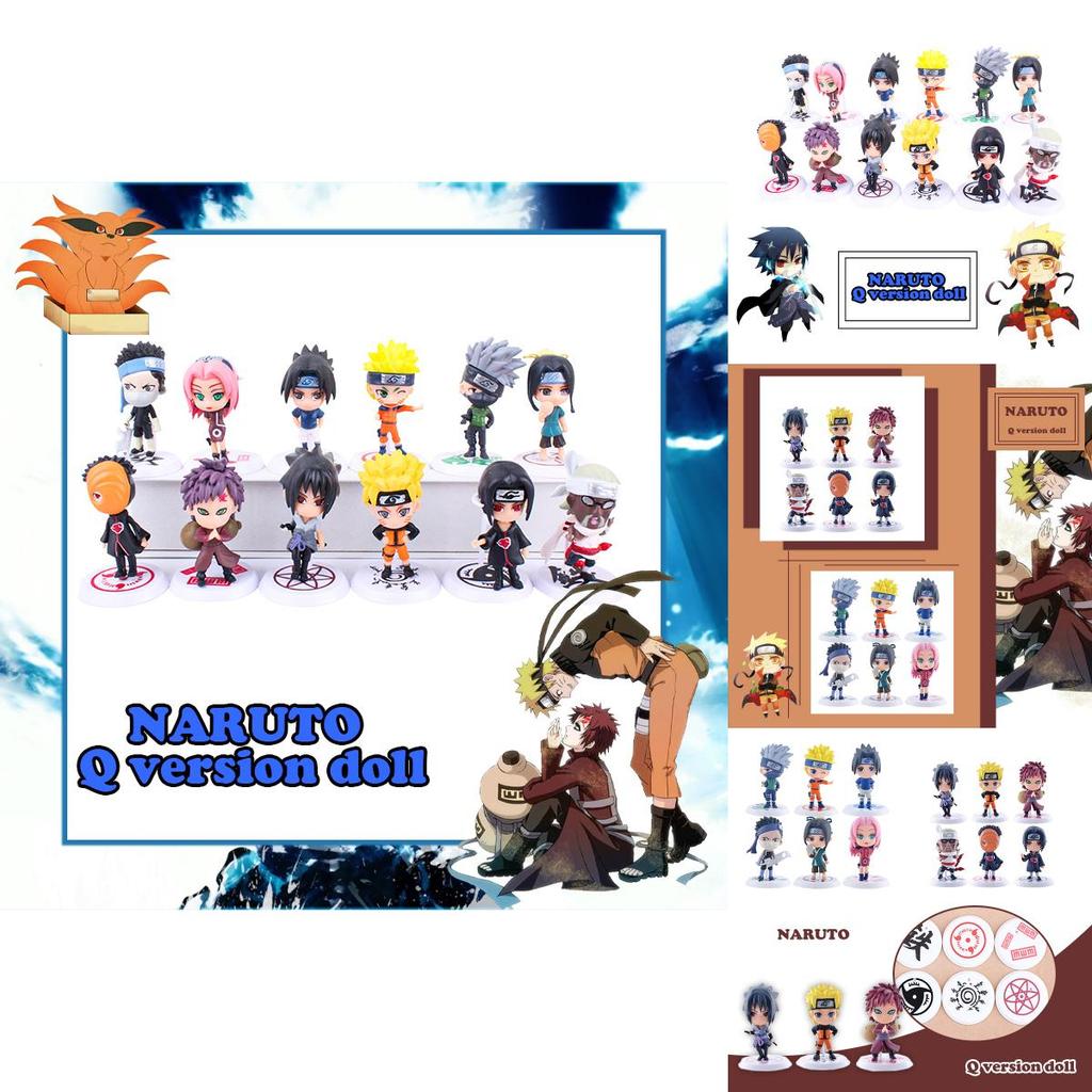 6 Pcs Sasuke Dolls Exquisite Resin Figurines Perfect For Naruto Collectors And Fans