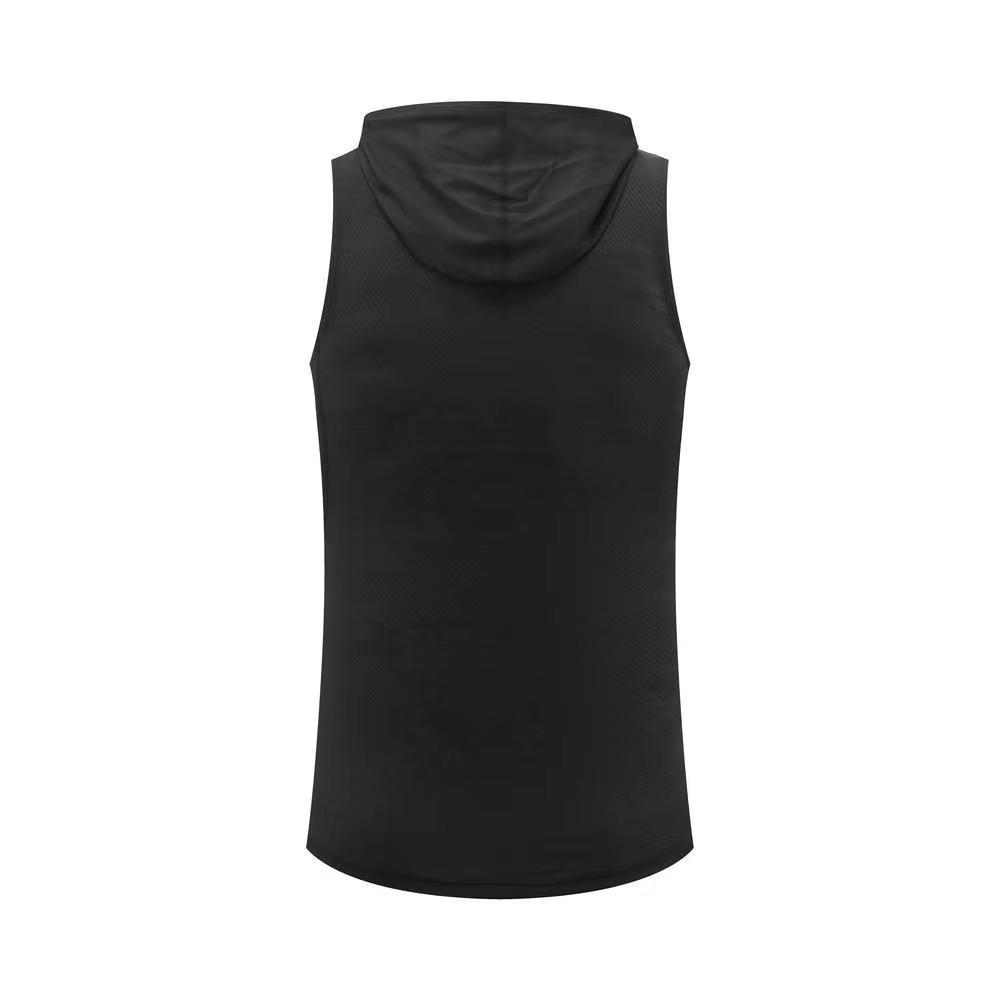 Men's Quick-Dry Hooded Sleeveless Running Vest - Breathable Fitness Top