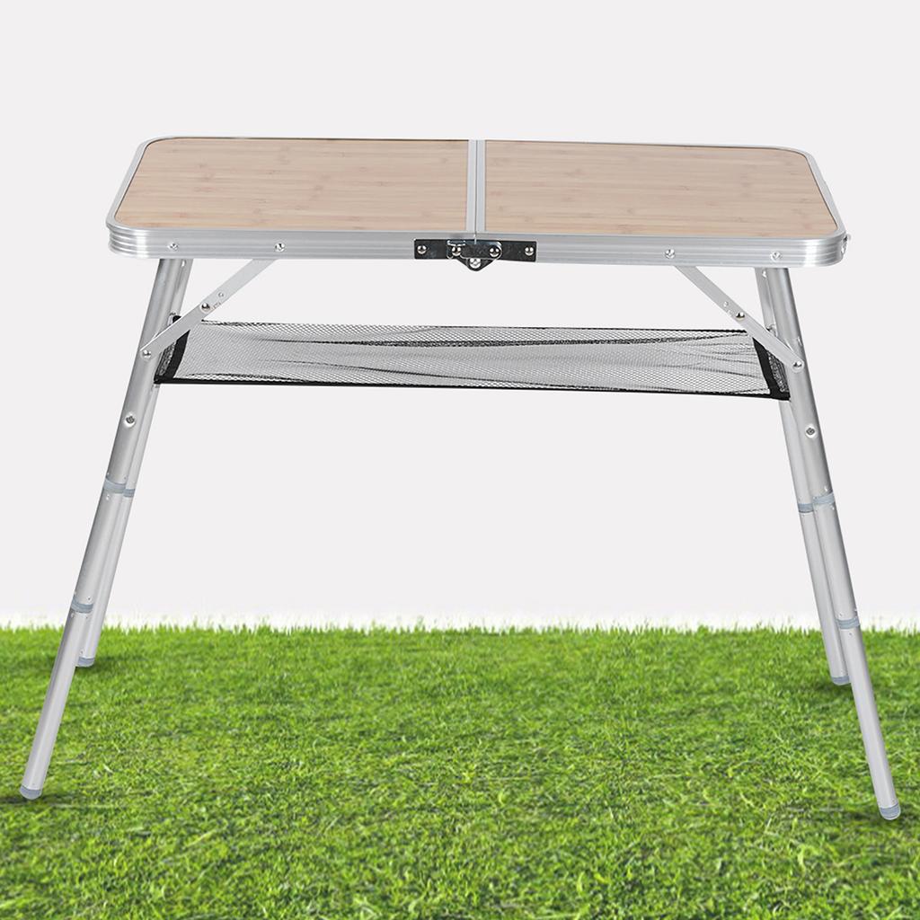 Aluminum Alloy Outdoor Camping Folding Table BBQ Picnic Metal Foot Pipe Foldable Desk for Travel Use BBQ Table Camping Table