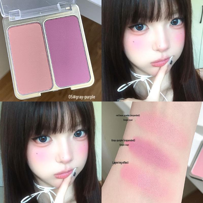 

Двухцветные румяна Gellas: Нюдовый макияж контур в синих и фиолетовых тонах