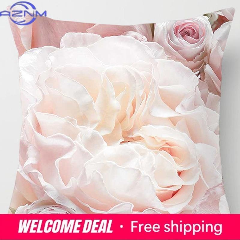 Rose Series Square Pillowcase Pillow Home Decoration Car Bedroom Sofa Cushion Cover (45Cm*45Cm)