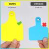 100Pcs Cow Ear Tag Large Size 105x75mm Animal Identification Card Label without Words Livestock Ear Tag Marker Signage