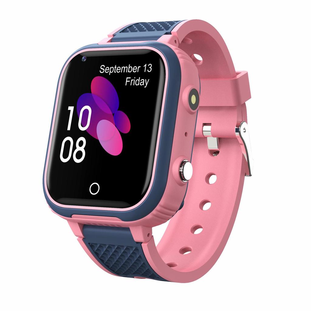 LT21 4G Wodoodporny smartwatch dla dzieci z aparatem, połączeniami wideo, śledzeniem GPS i funkcjami zapobiegającymi zgubieniu.