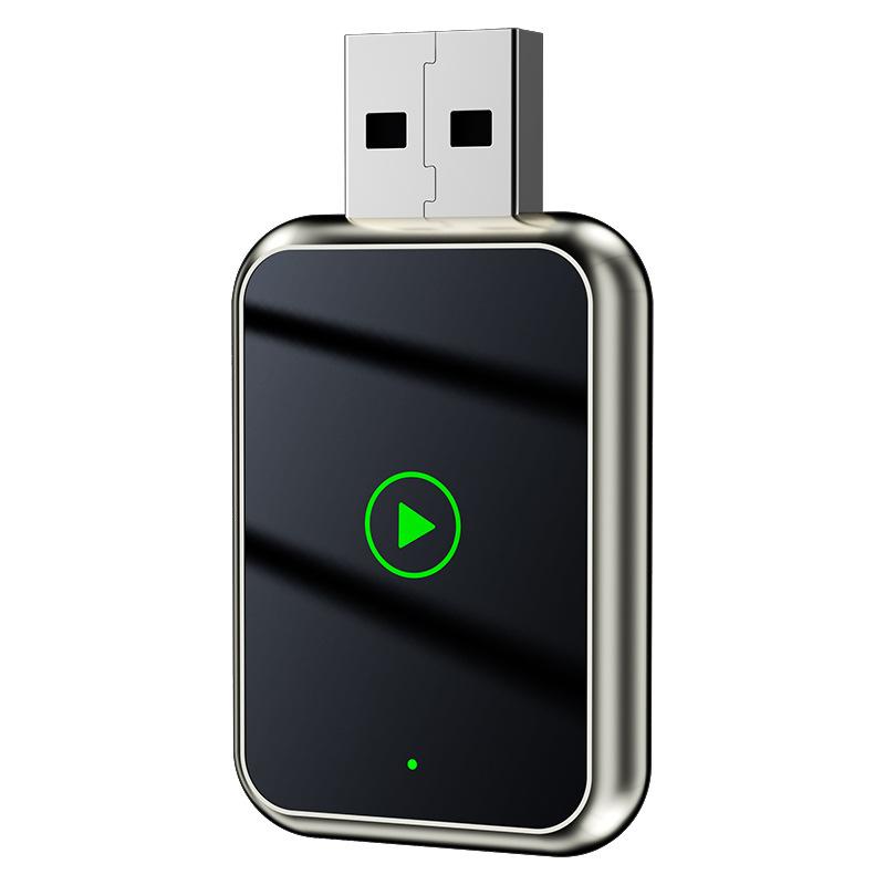2 in 1 Wireless CarPlay & Android Auto Adapter, USB Plug and Play Dongle Convert Wired CarPlay to Wireless for Overseas Vehicles