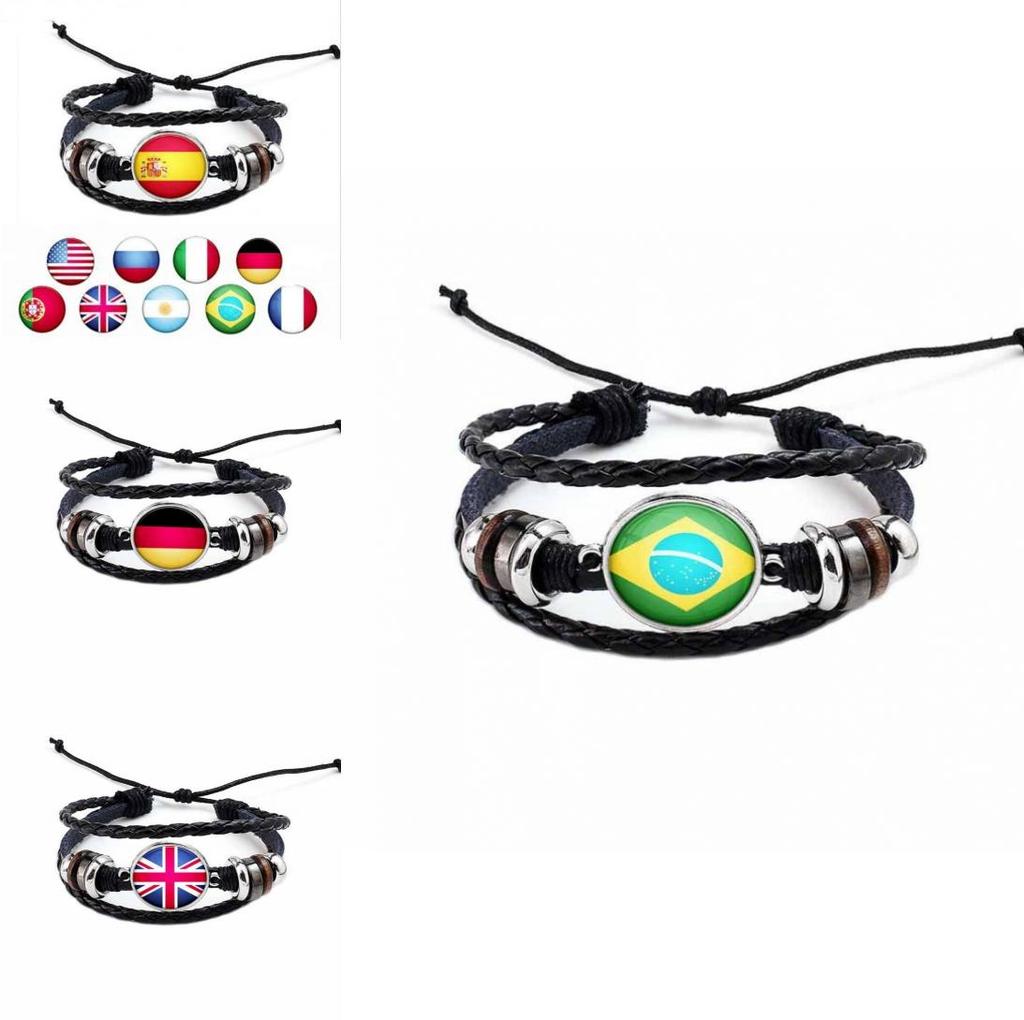 Creative Manwomen National Flag Exquisite Bracelet National Bracelet Flag