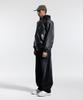 CREAM SODA LAB Half-Band Vintage Front Wash Wide Balloon Denim Pants Black