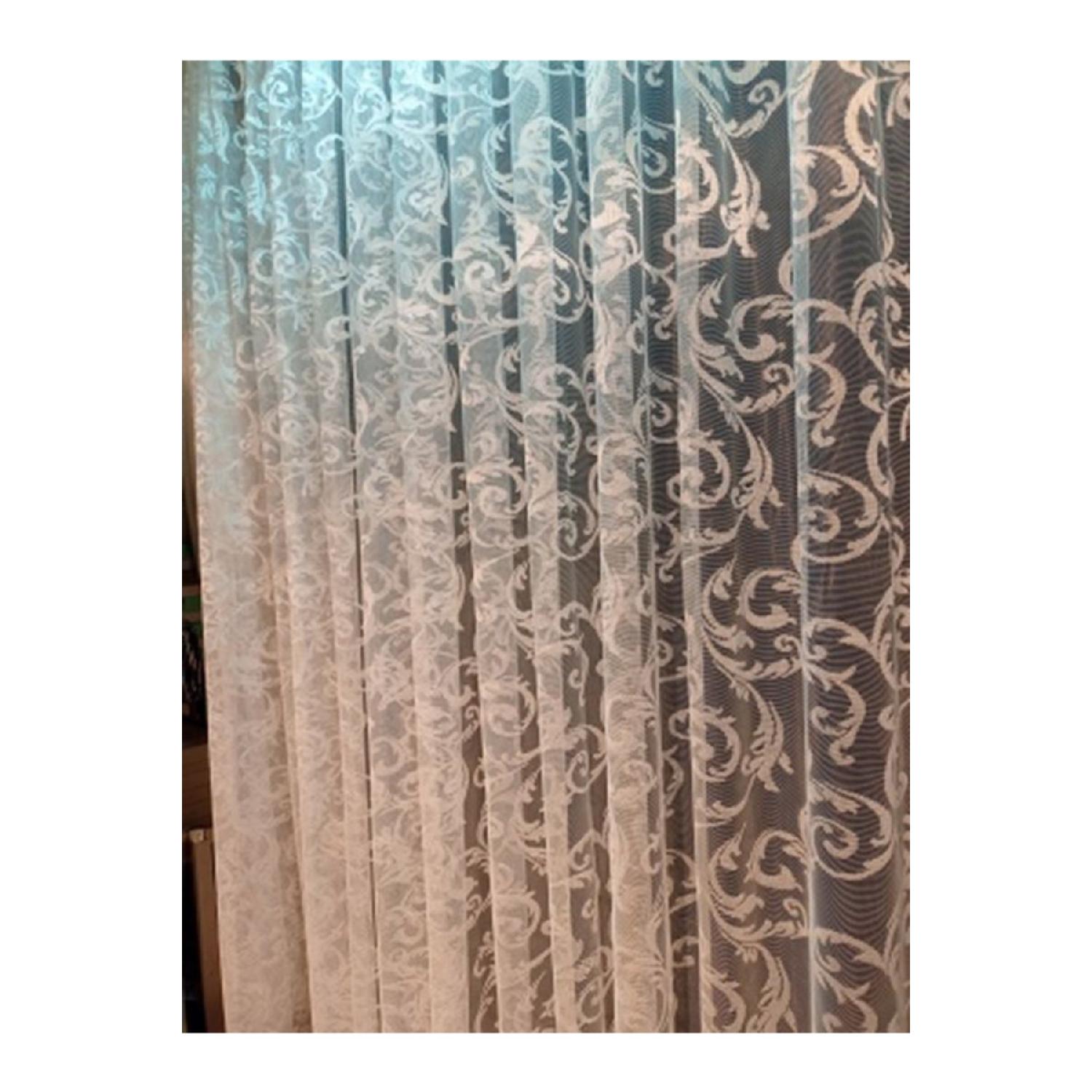 

Шаль Узор Вязание 1/3 Частый Плиссированный Современный Тюль Занавес 100 x 200